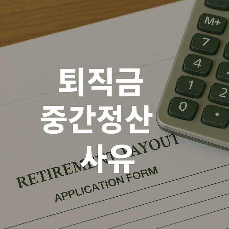  퇴직금 중간정산 사유와 필요 서류, 전세금이나 집 살 때 미리 받는 방법 (무주택자, 요양비 조건)