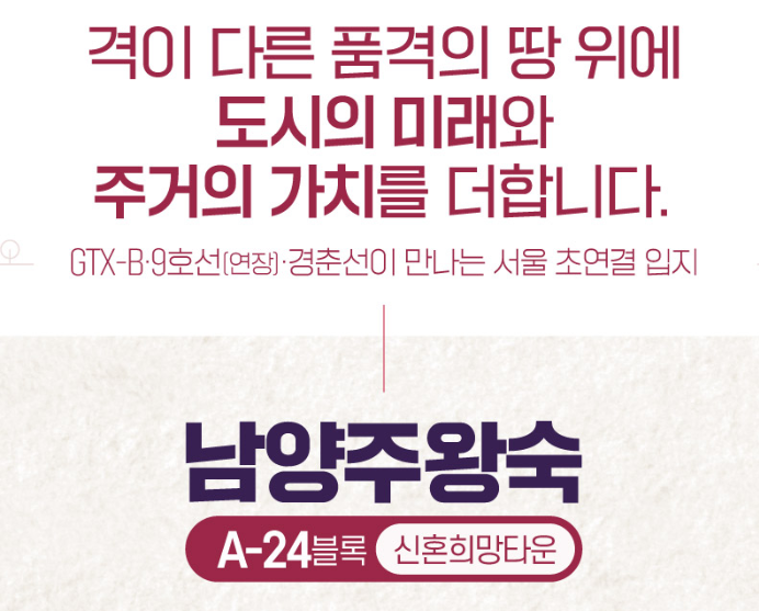  남양주 왕숙지구 A24 신혼희망타운 평면도 최초 공개! 3기신도시 본청약!