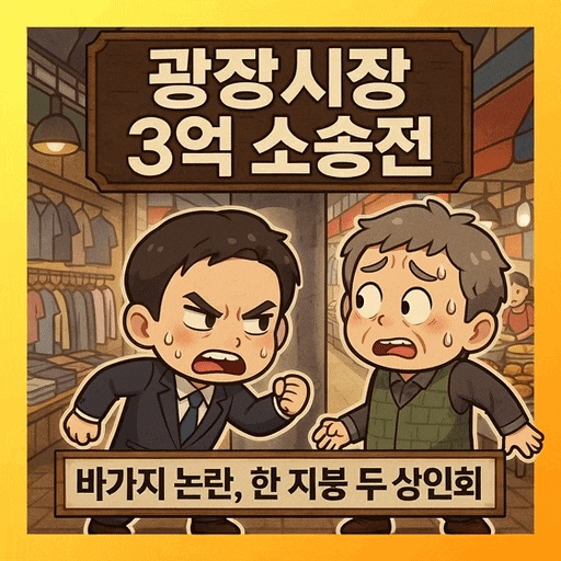  광장시장 바가지 논란, 결국 3억 소송 터졌다. 상인회 갈등의 전말