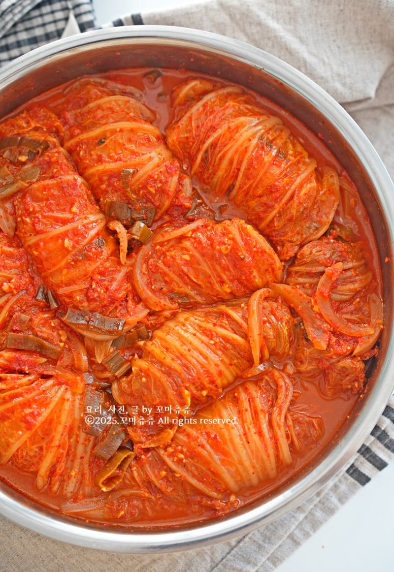 등갈비 김치찜 레시피 돼지고기 묵은지 김치찜 만들기