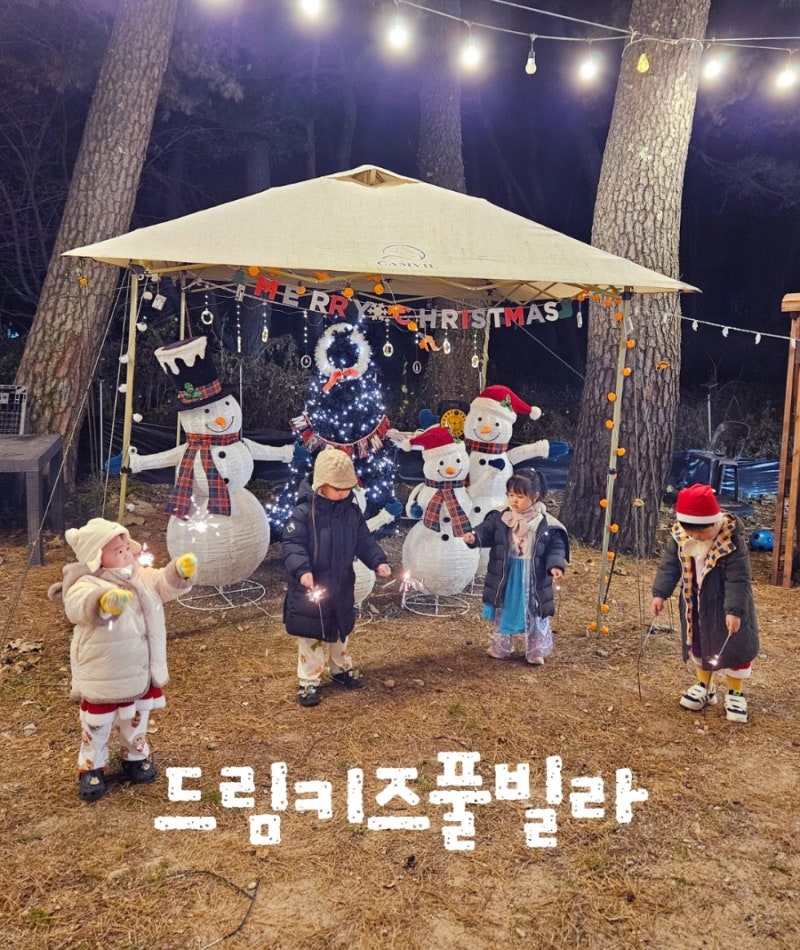 상주키즈풀빌라 두가족여행 자연뷰 힐링과 온수풀 키즈놀이터까지 완벽한 드림키즈풀빌라