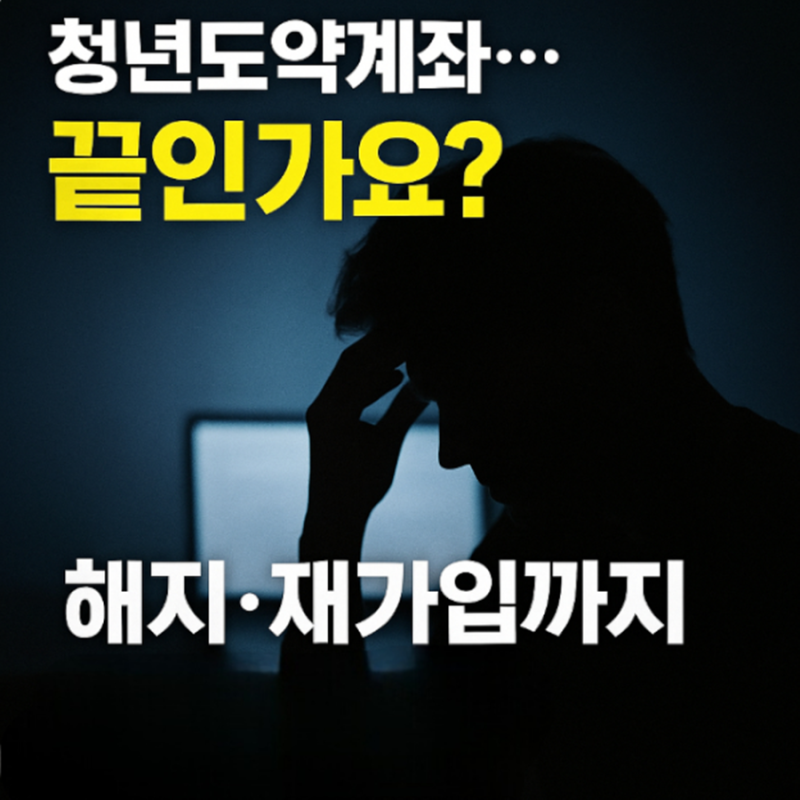 청년도약계좌 미납하면 진짜 어떻게 되나? 정부지원금·해지·재가입 현실