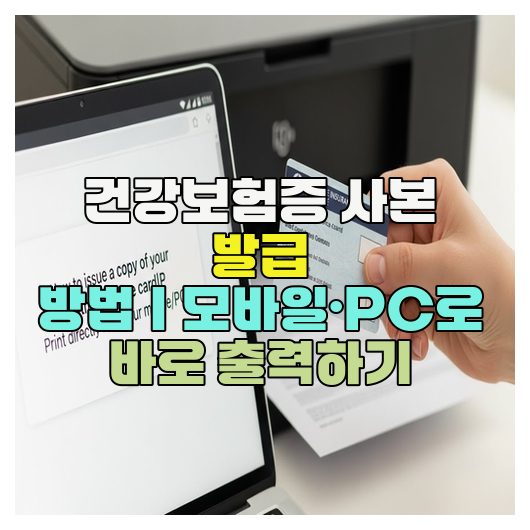  건강보험증 사본 발급 방법｜모바일·PC로 바로 출력하기