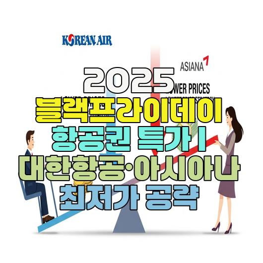  2025 블랙프라이데이 항공권 특가 | 대한항공·아시아나 최저가 공략
