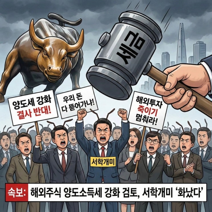 해외주식 양도소득세 강화 검토 발언에 서학개미 화남
