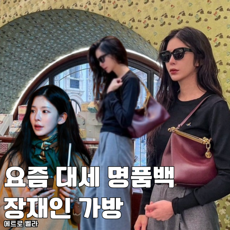  요즘 대세 명품 가방 장재인 에트로 숄더백 벨라백