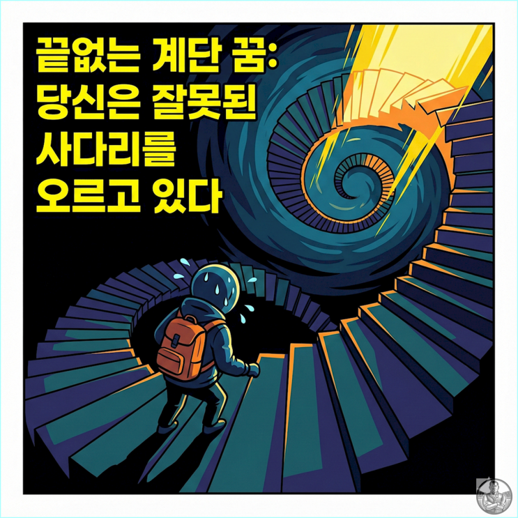  계단 오르는 꿈해몽, 끝이 안 보인다면?