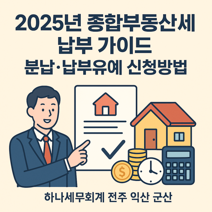  2025년 종합부동산세 납부 가이드: 분납·납부유예 신청방법