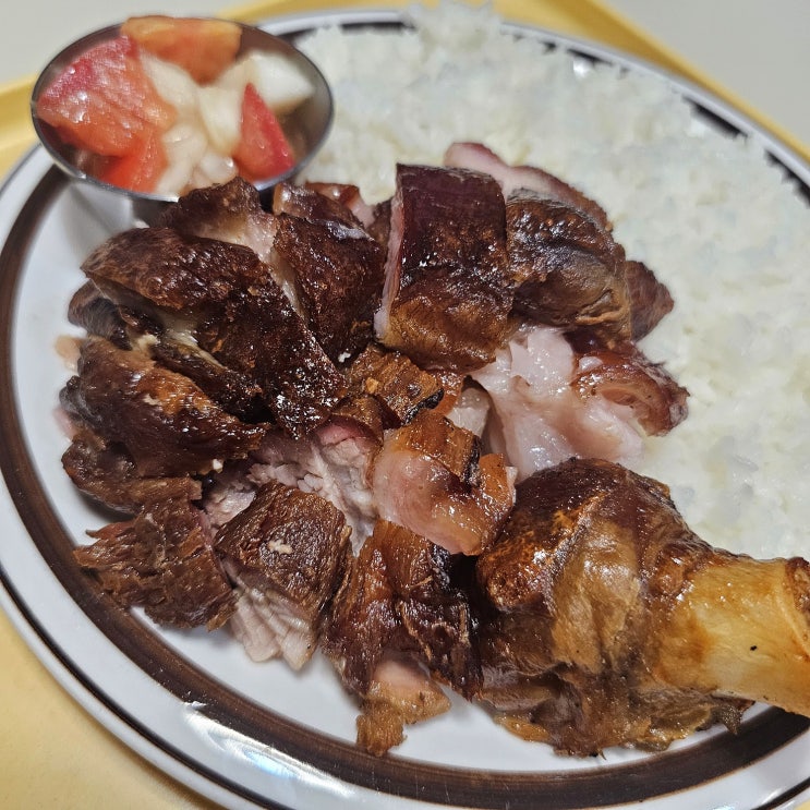  반여동 숨은 맛집 럭키라이스, 겉바속촉 학센 1인정식 맛보고 반함