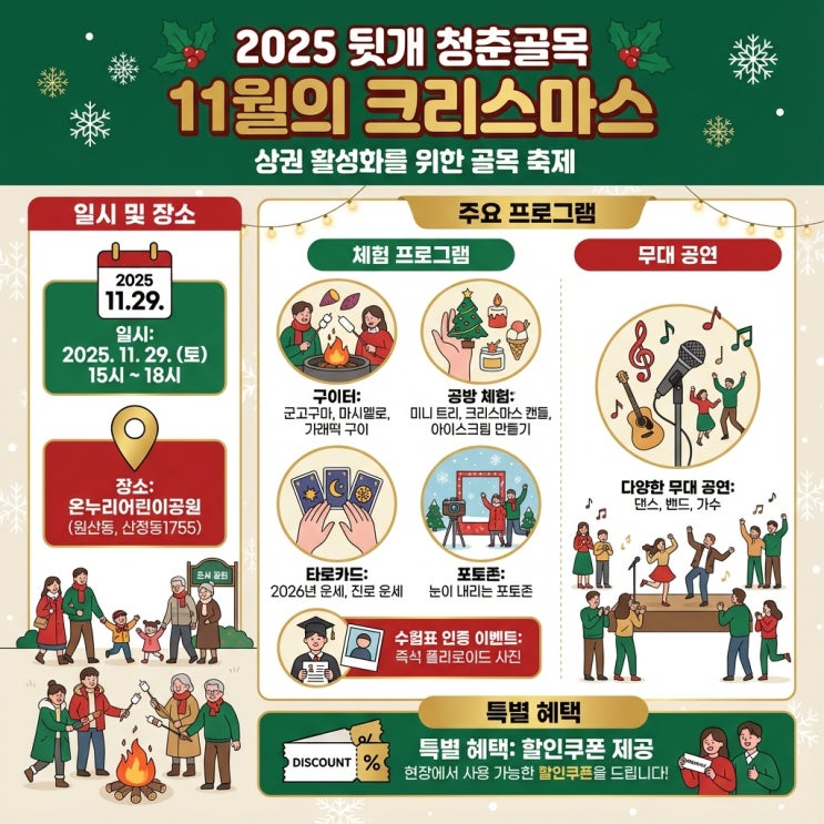   상권에 훈풍! 목포 뒷개 청춘골목, 겨울 별미 & 공방 체험 가득한 크리스마스 잔치