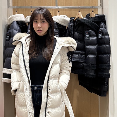 프리미엄 패딩 페트레이 잠실 매장에서 25FW 타칸 롱, 쿤토 여성패딩 착용 후기