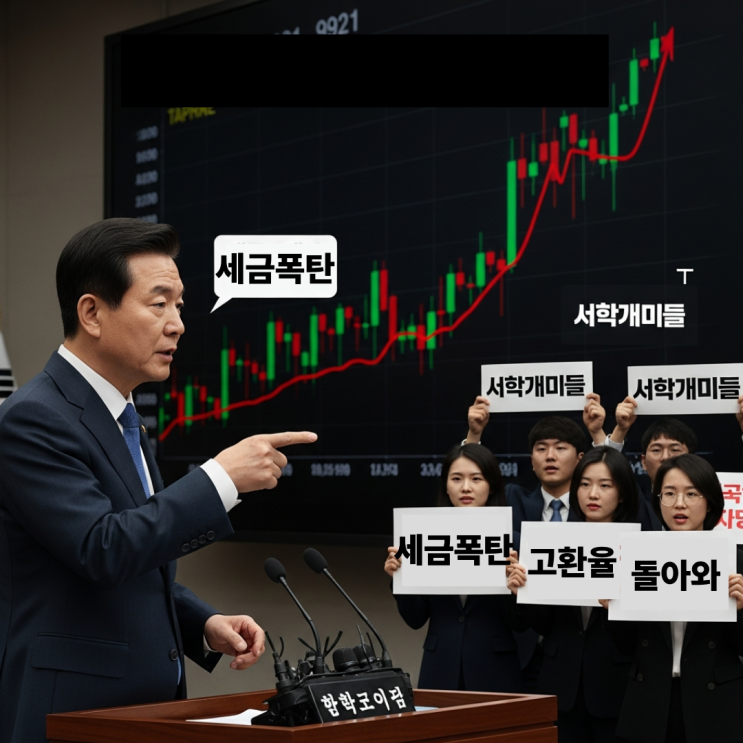  고환율 서학개미 탓 미국증시 세금 폭탄예고...