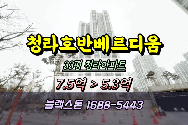  청라호반베르디움 경매 33평 491동 2025타경839