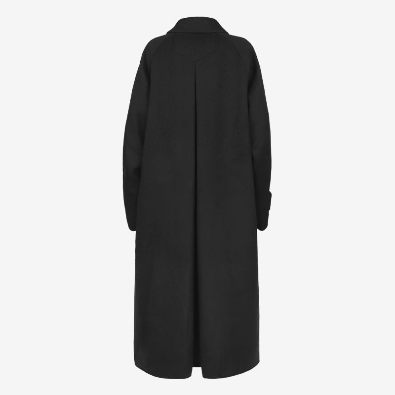 로리엣 여성 Inverted pleats 발마칸 울 코트 COSSCMS01 A. BLACK, 세련된 겨울 스타일 완성!