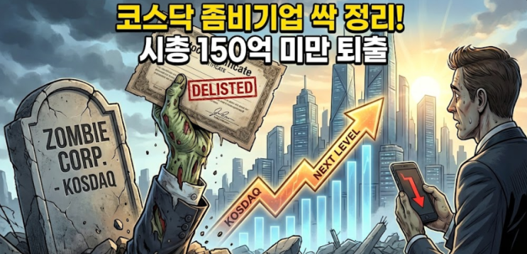  좀비기업 싹 정리한다! 코스닥 상장폐지 및 관리종목 요건 총정리
