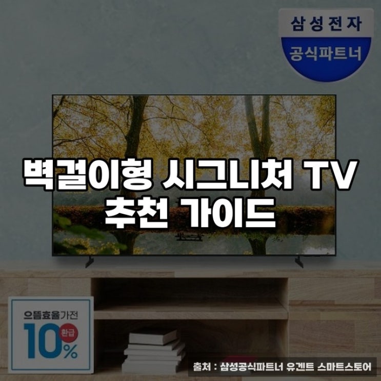  벽걸이형 시그니처 TV 추천 가이드
