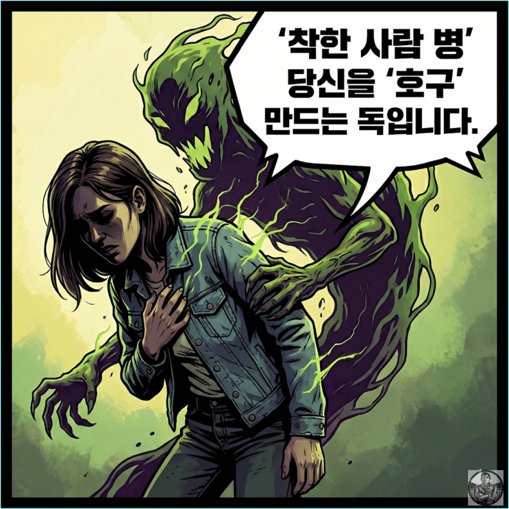  착해서 당하는 게 아닙니다. 만만해서 당하는 겁니다.