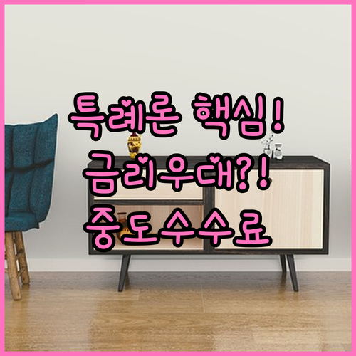 특례보금자리론 금리 우대 조건 상환 기간 중도 상환 수수료 핵심 정리