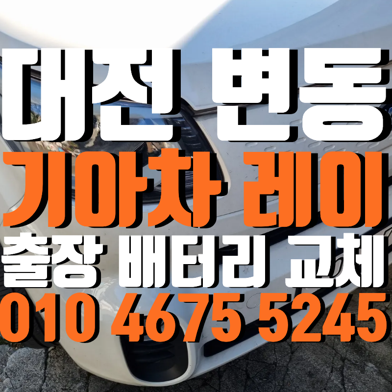 대전 레이 배터리 변동으로 출장 교체 후기