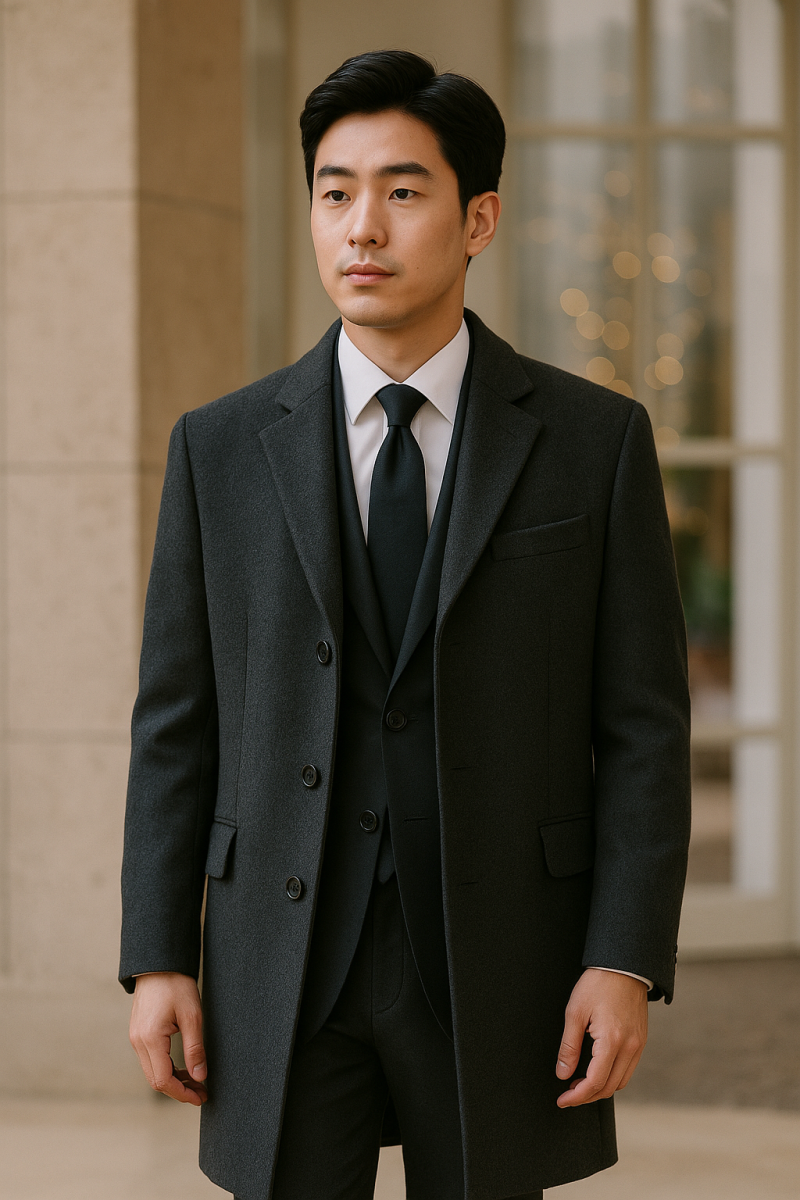 겨울 결혼식 하객룩 남성 총정리｜격식·보온·스타일 모두 잡는 2025 드레스 코드는?