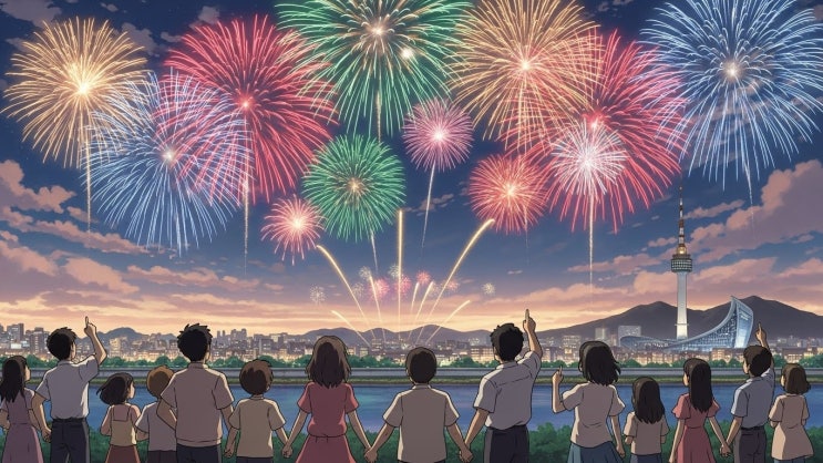  2025 대전 한화 불꽃축제 완전 정복! 한화이글스 40주년 불꽃놀이·드론쇼 명당부터 주차까지 꿀팁 총정리