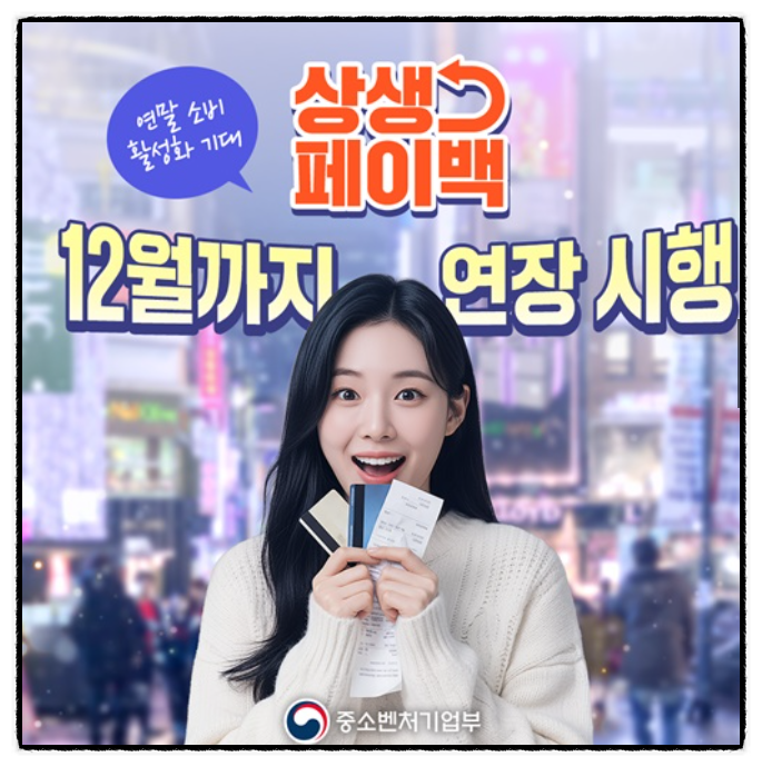  모르면 0원, 알면 3만 원! 상생 페이백 12월까지 연장 시행, 1분 컷 신청