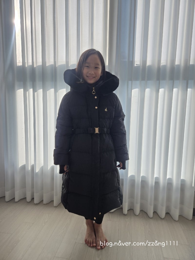 빈폴키즈 여아 프리미엄덕다운롱패딩