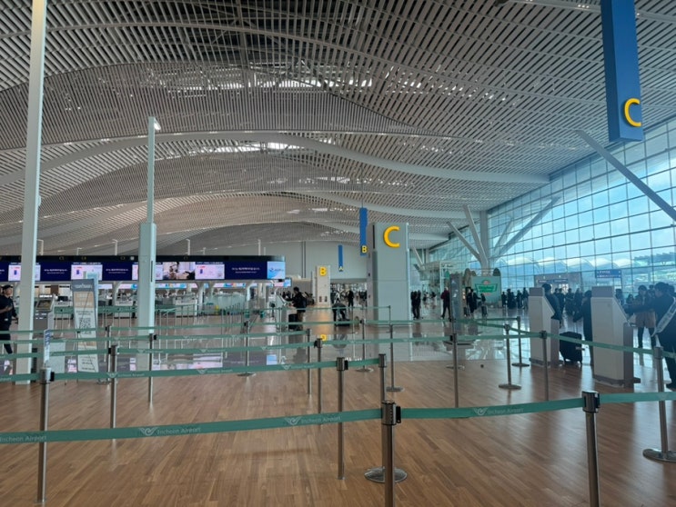  인천공항 2터미널 대한항공 체크인 카운터 셀프백드랍 위치