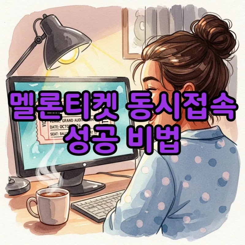 멜론티켓 동시접속 몇 개까지? 성공 결제 꿀팁!