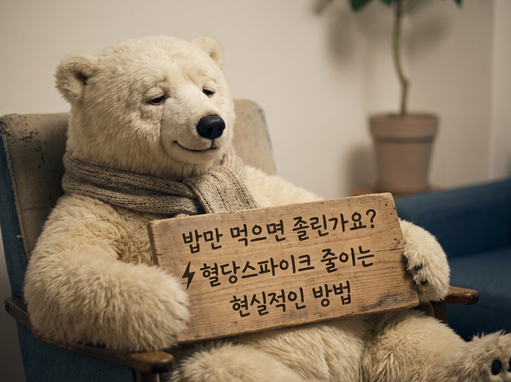  밥만 먹으면 졸린가요?  혈당스파이크 줄이는 현실적인 방법