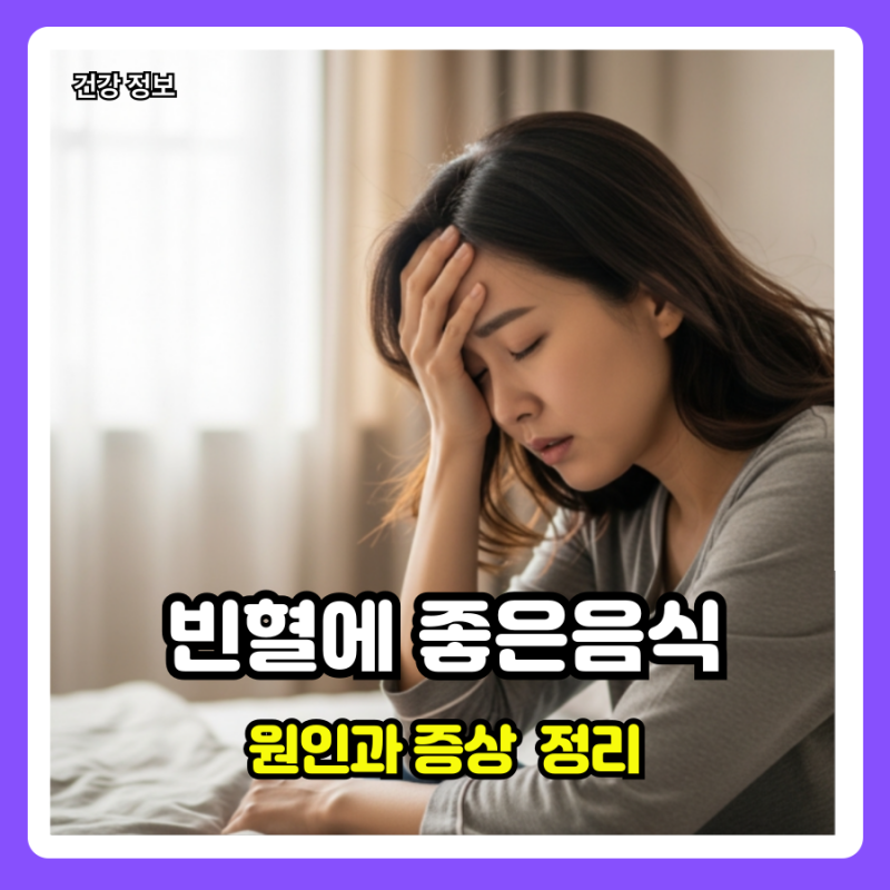 빈혈에 좋은음식 과일 빈혈 원인과 증상 정리