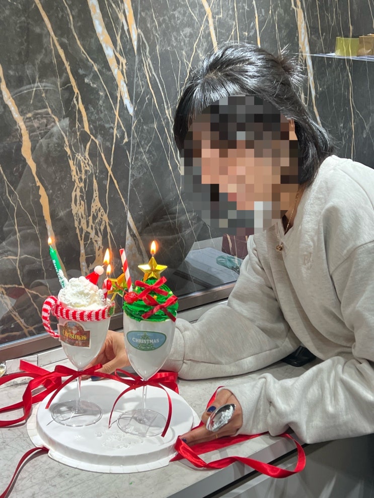  노원레터링케이크로 준비한 크리스마스 파티 케이크 후기 비비케이크