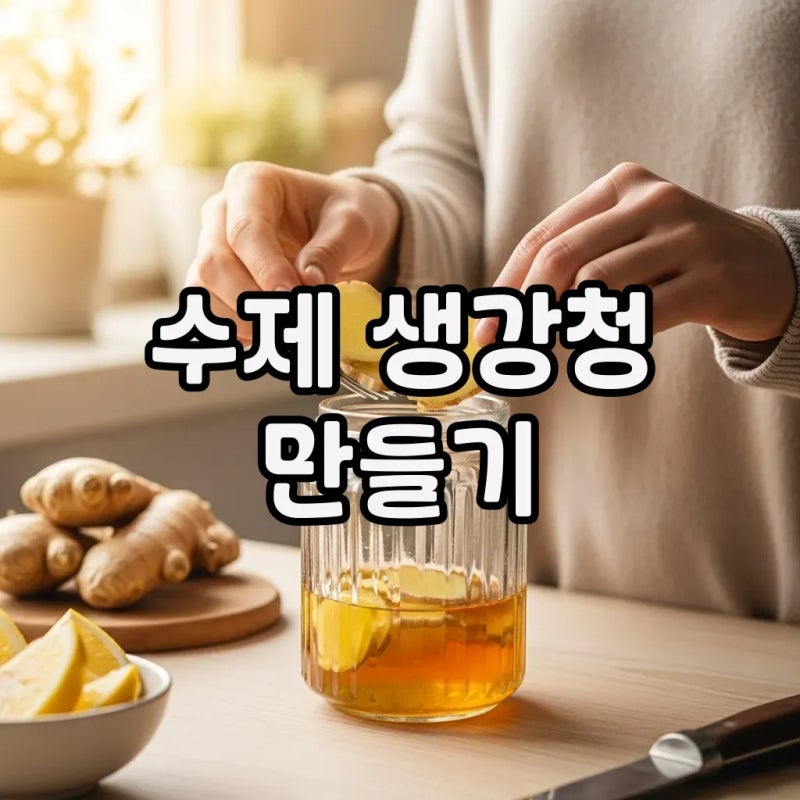 몸을 따뜻하게! 생강청 만들기 레시피와 꿀팁 대방출