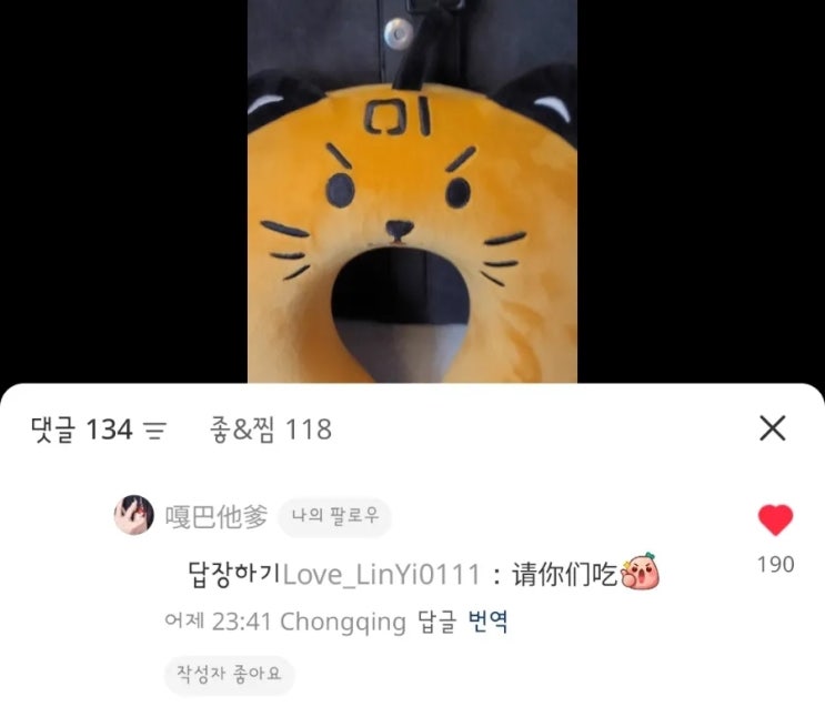  [251129] 중국배우 임일:린이 / 해외팬인 내가 외국배우에게 식사를 대접받을 수 있는 기적에 대하여