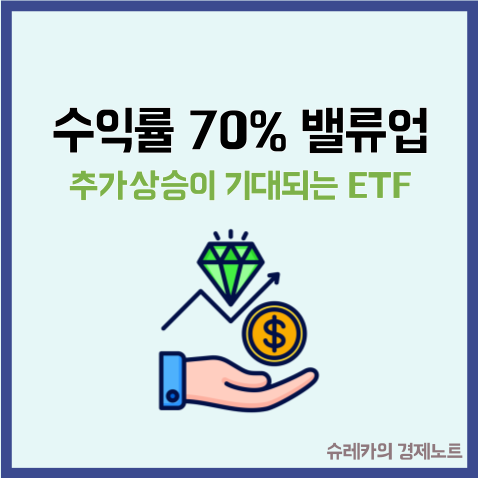  추가 상승 기대되는 이유 수익률 70% 밸류업 ETF