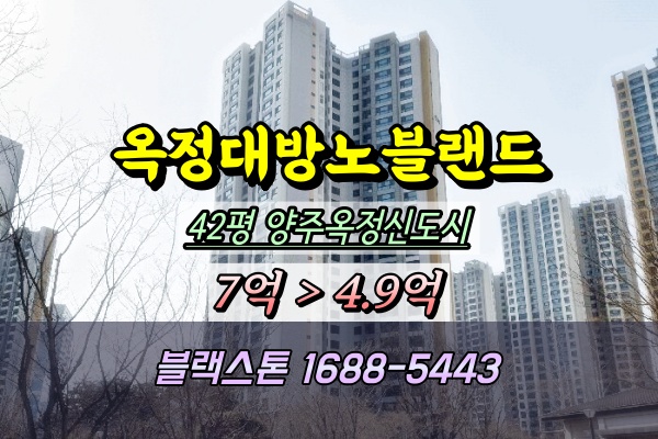  양주옥정대방노블랜드 경매 42평 2025타경71941