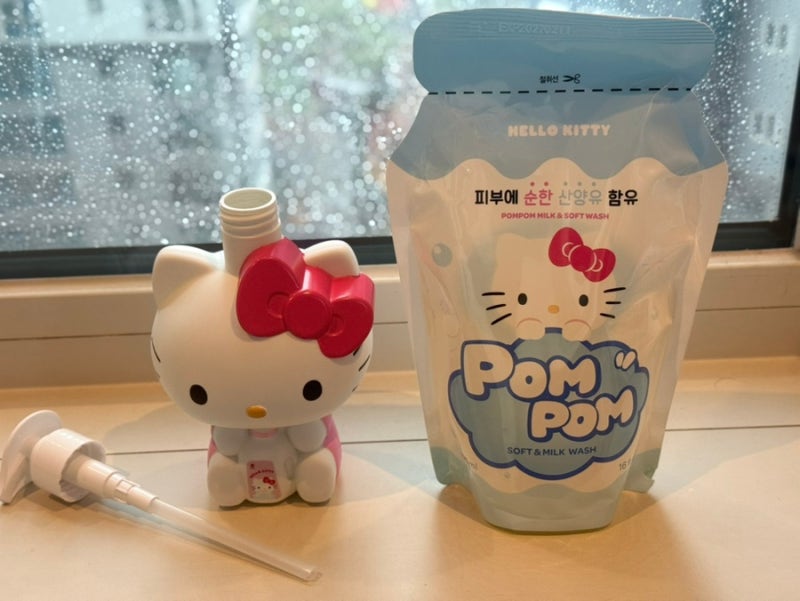 단백질 핸드워시 헬로폼폼 산양유 단백질 헬로키티 워시 470ml