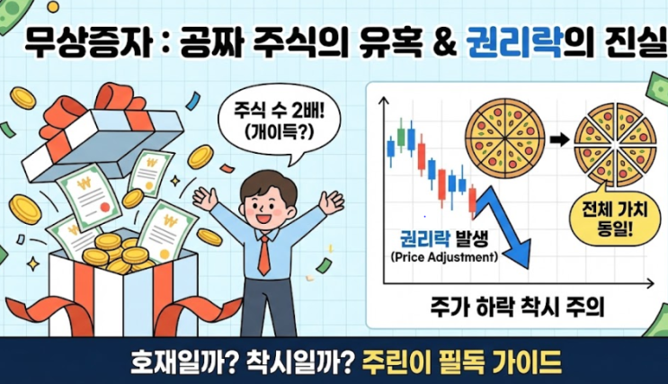  무상증자 호재일까? '권리락' 이후 주가 흐름의 비밀