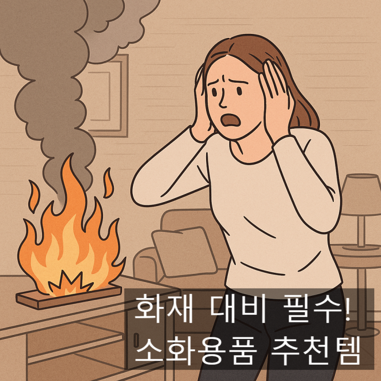 건조한 계절, 화재 대비 필수! 화재 비상안전 소화용품 추천템 5가지