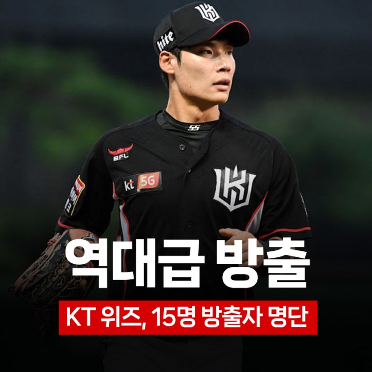 방출, 15명' KT 위즈 재계약 불가 통보, 오재일 <b>김건형 은퇴</b>