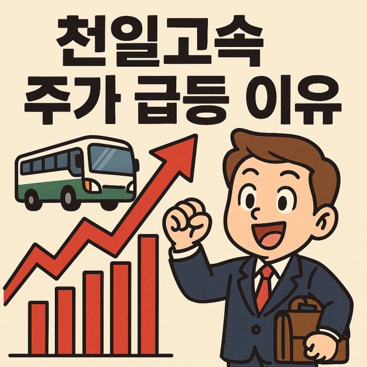  천일고속 주가 급등 이유, 서울 고속버스터미널 재개발 호재와 자산 가치 재평가 분석