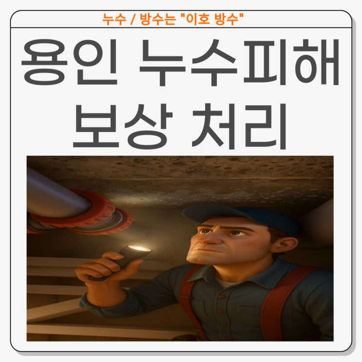  용인 누수피해보상 청덕동 복구공사 잘하는 업체 추천