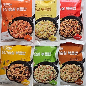 아임닭 닭가슴살 볶음밥 6종(김치,간장계란,닭갈비,감자탕맛,야채,불고기맛) 맛 칼로리 영양....