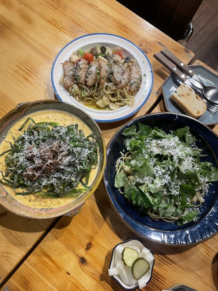 군산 양식 맛집 나운동 줌인면사무소 불고기깻잎현미리조또 항정살꽈리고추오일파스타 참나물파스타 피크시간 웨이팅 감안할 군산맛집 예약권장