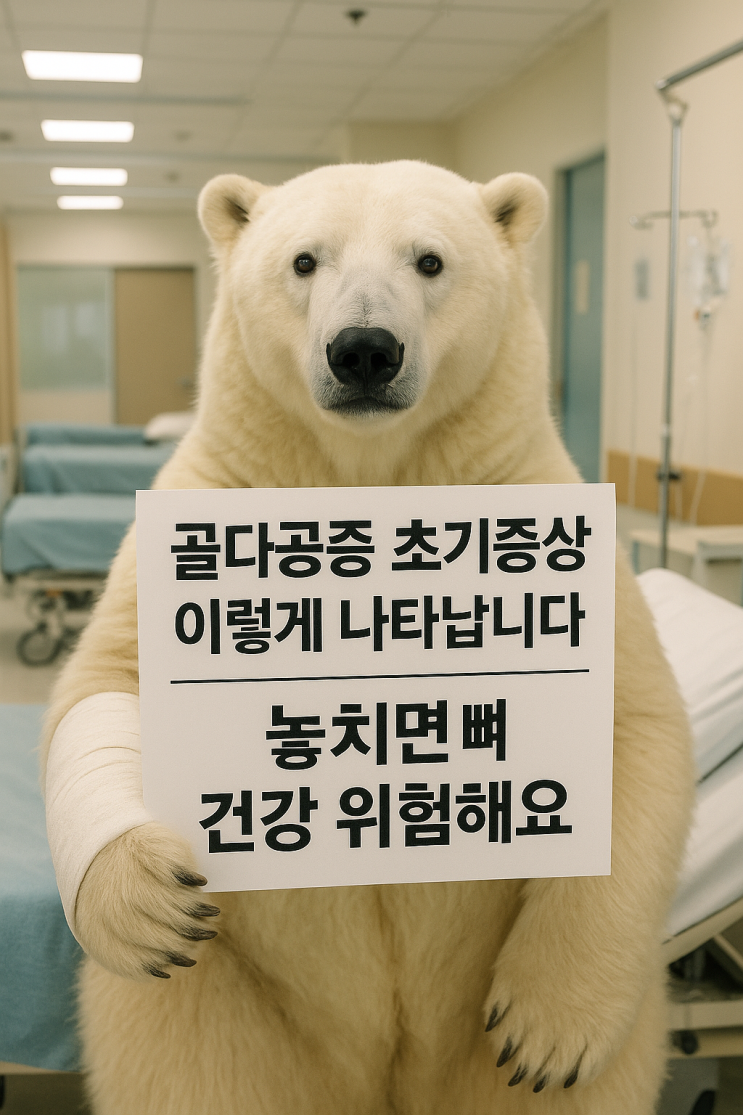  골다공증 초기증상 이렇게 나타납니다, 놓치면 뼈 건강 위험해요