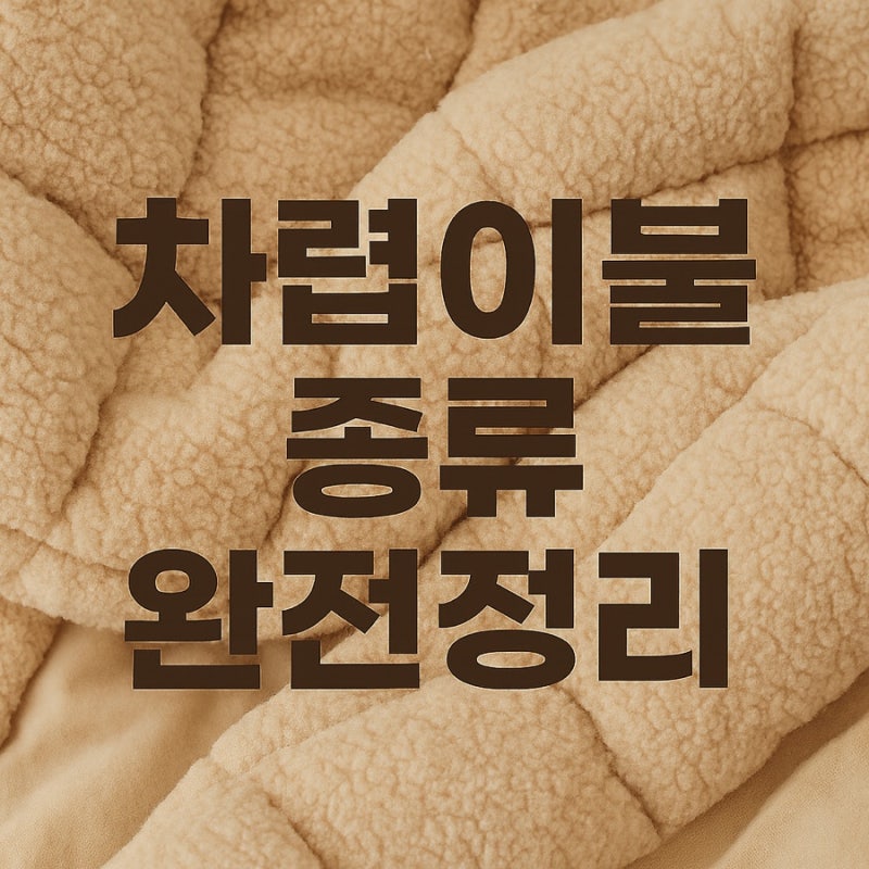 차렵이불 종류와 뜻, 한 번에 정리한 완벽 가이드