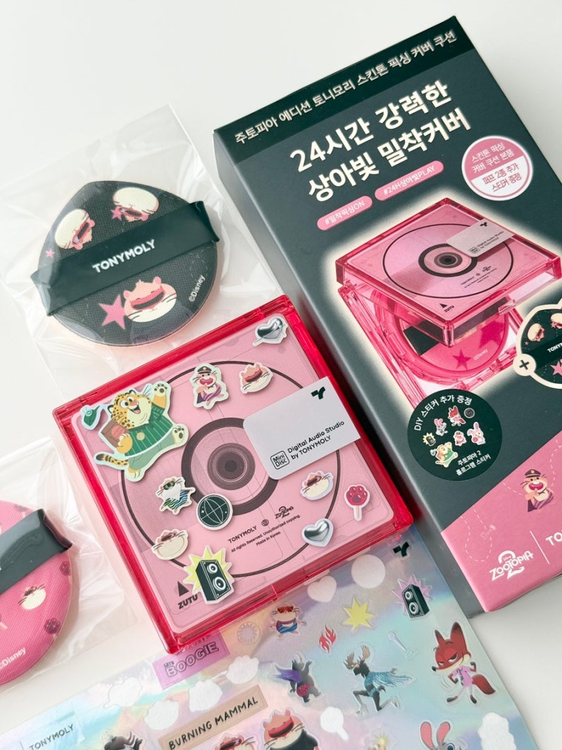 토니모리 주토피아 콜라보 쿠션 디즈니 토니모리 스킨톤 픽싱 커버 쿠션