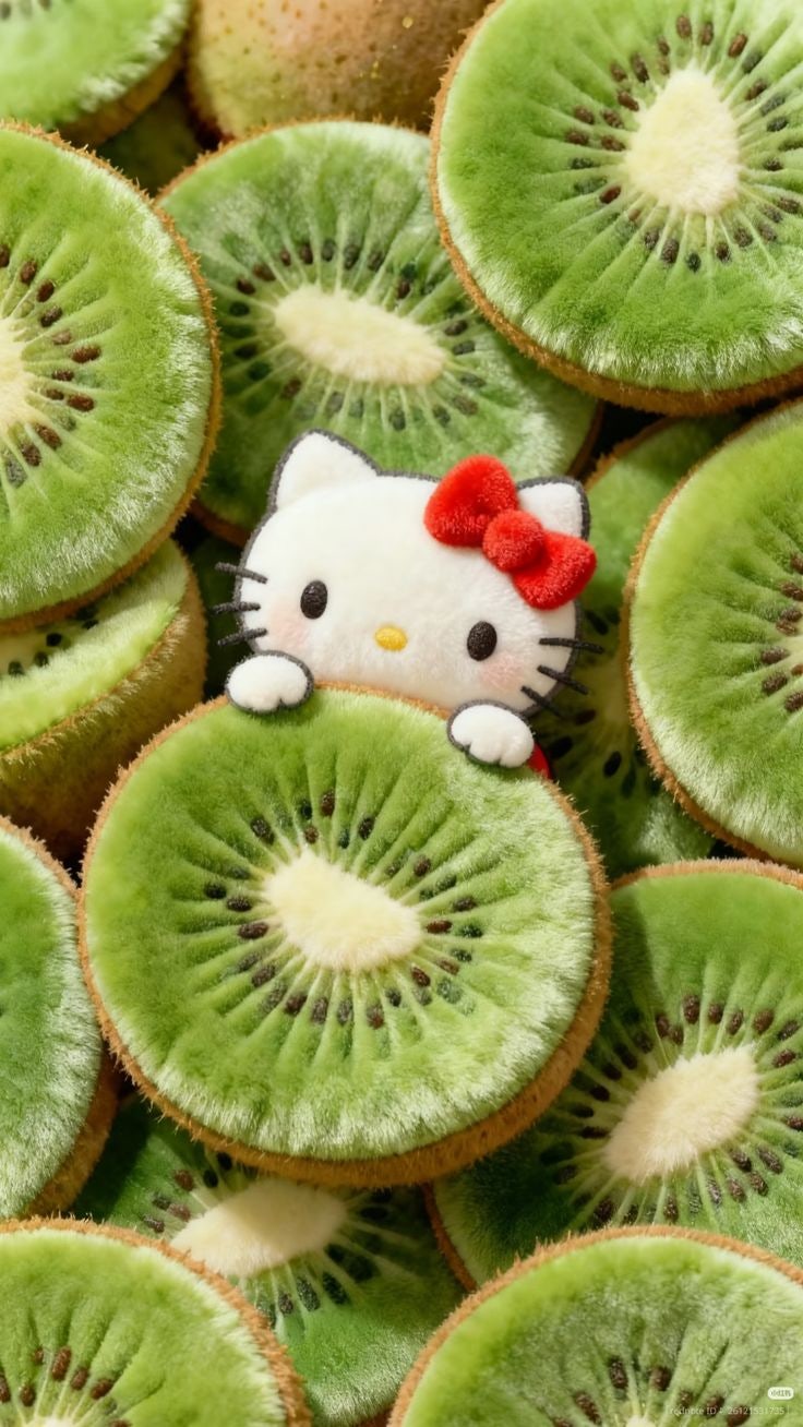  키티 아이폰 배경화면 18탄｜초록초록 산뜻한 키티 모음