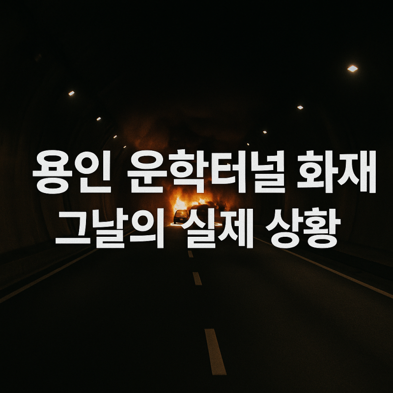 용인 운학터널 화재 — 원인·경과·피해·복구까지 총정리