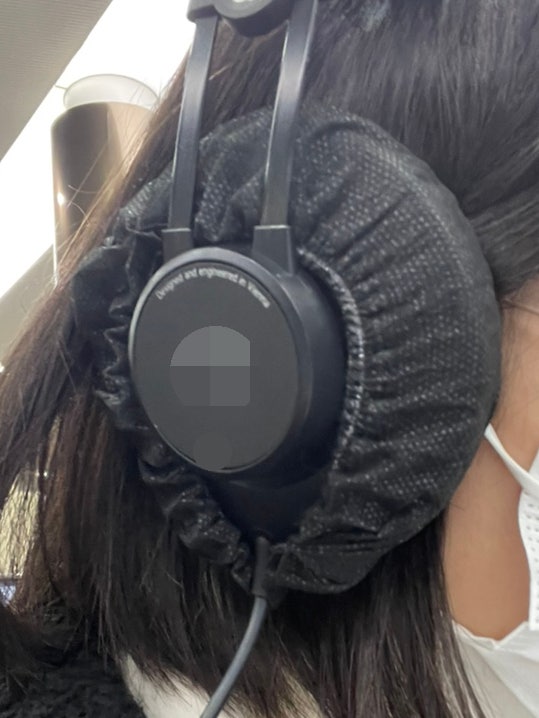  일회용 헤드셋 커버 공공물품은 위생적으로 사용해요
